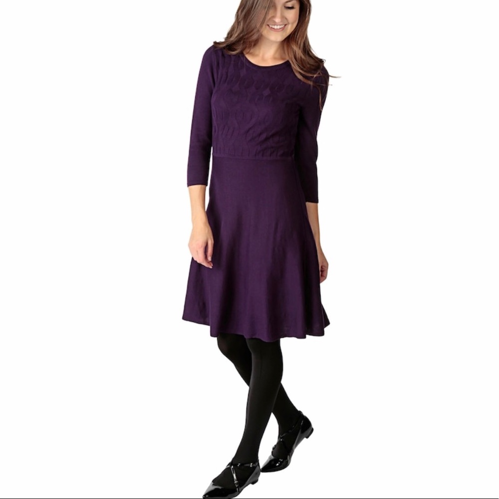 Nine West RED Knit Cotton Winter Sweater Dress Plus Size